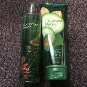 Cucumber melon fragrance and body cream